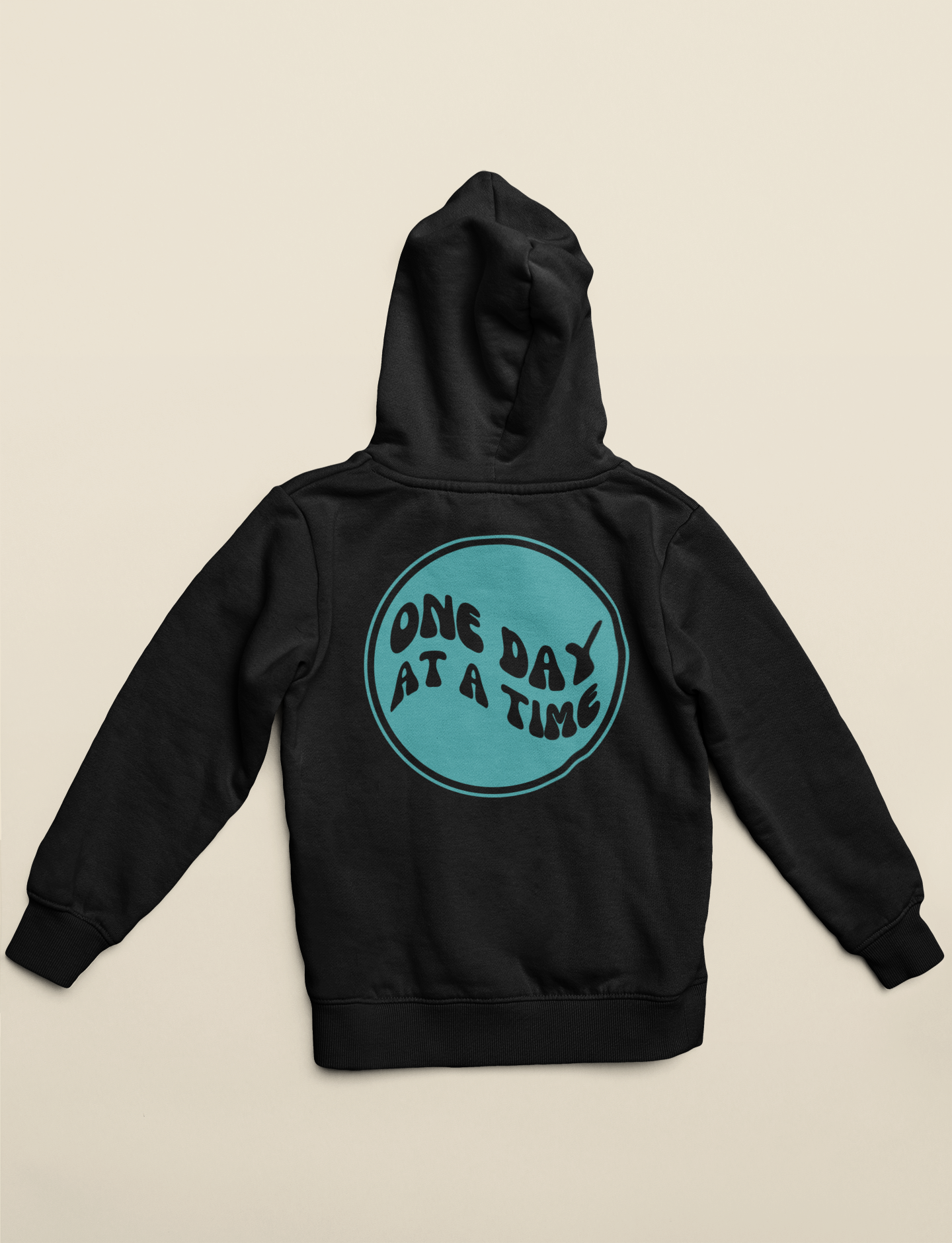 One day at a time hoodie (blue edition)