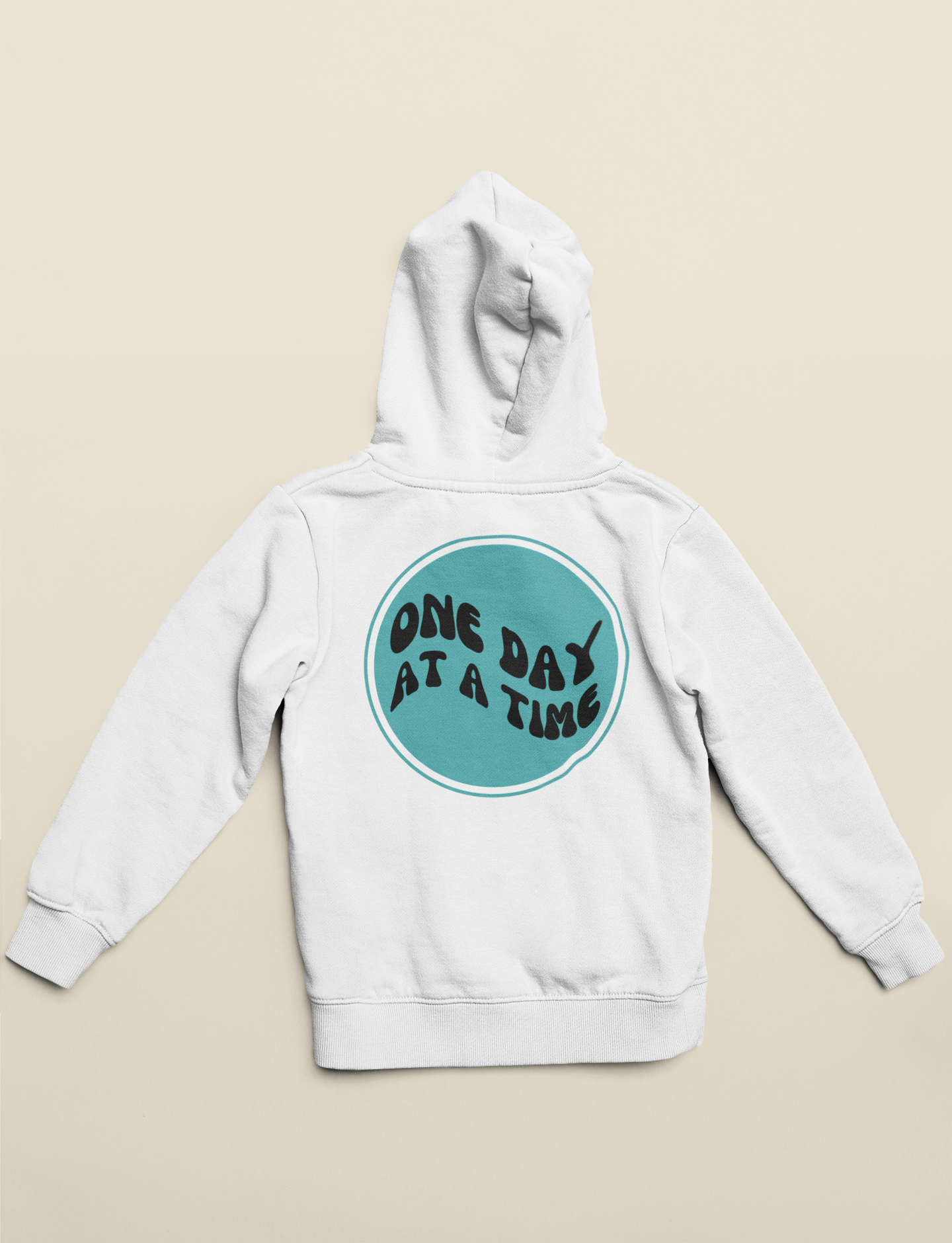 One day at a time hoodie (blue edition)