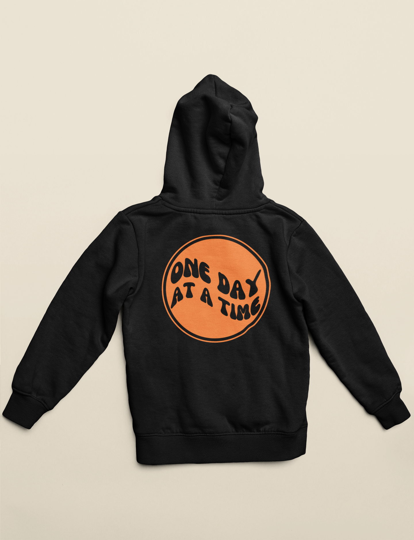 One day at a time hoodie (orange edition)