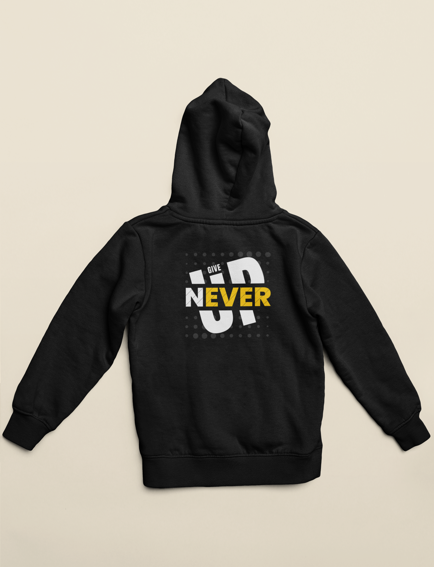 Never give up hoodie